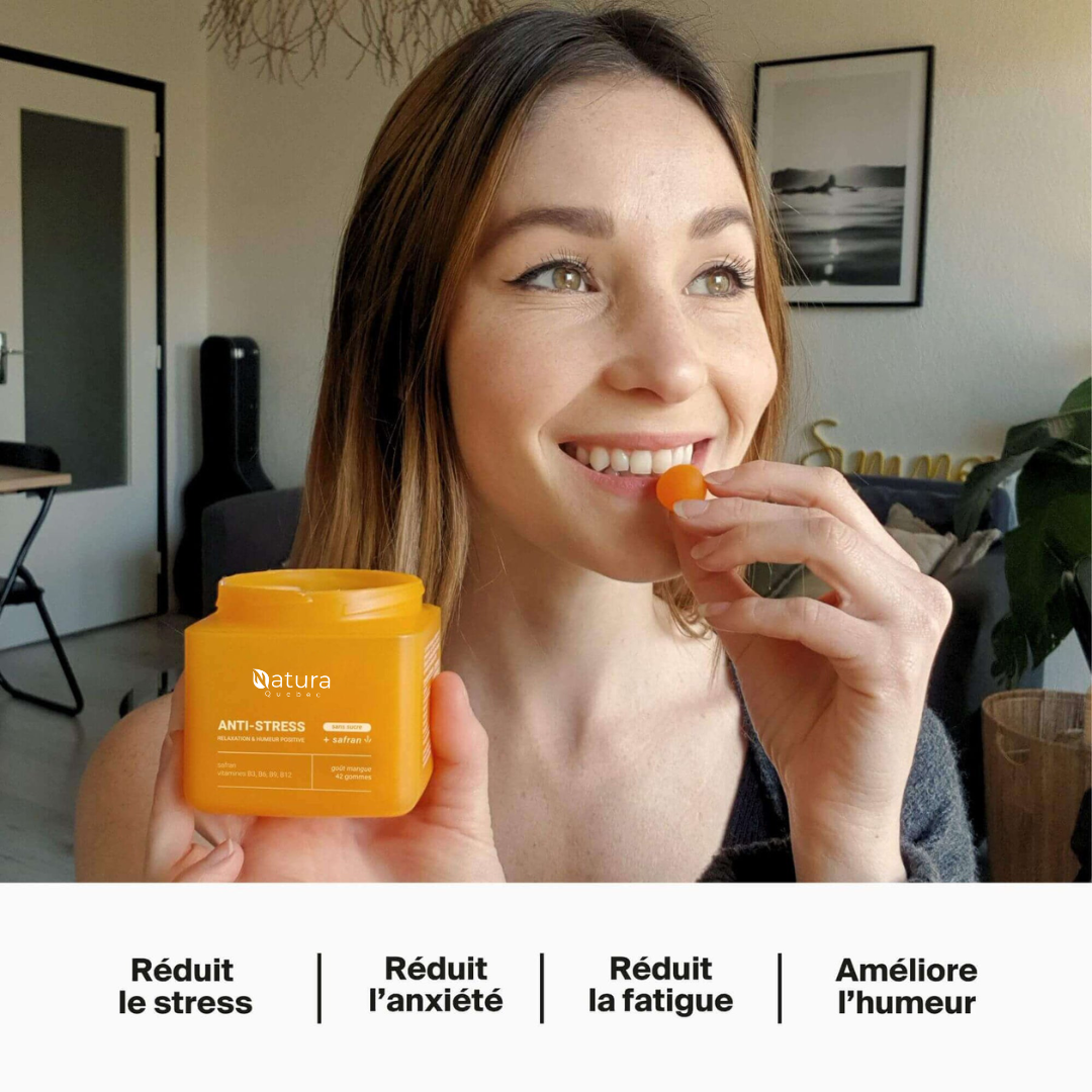 Gommes de safran anti-stress