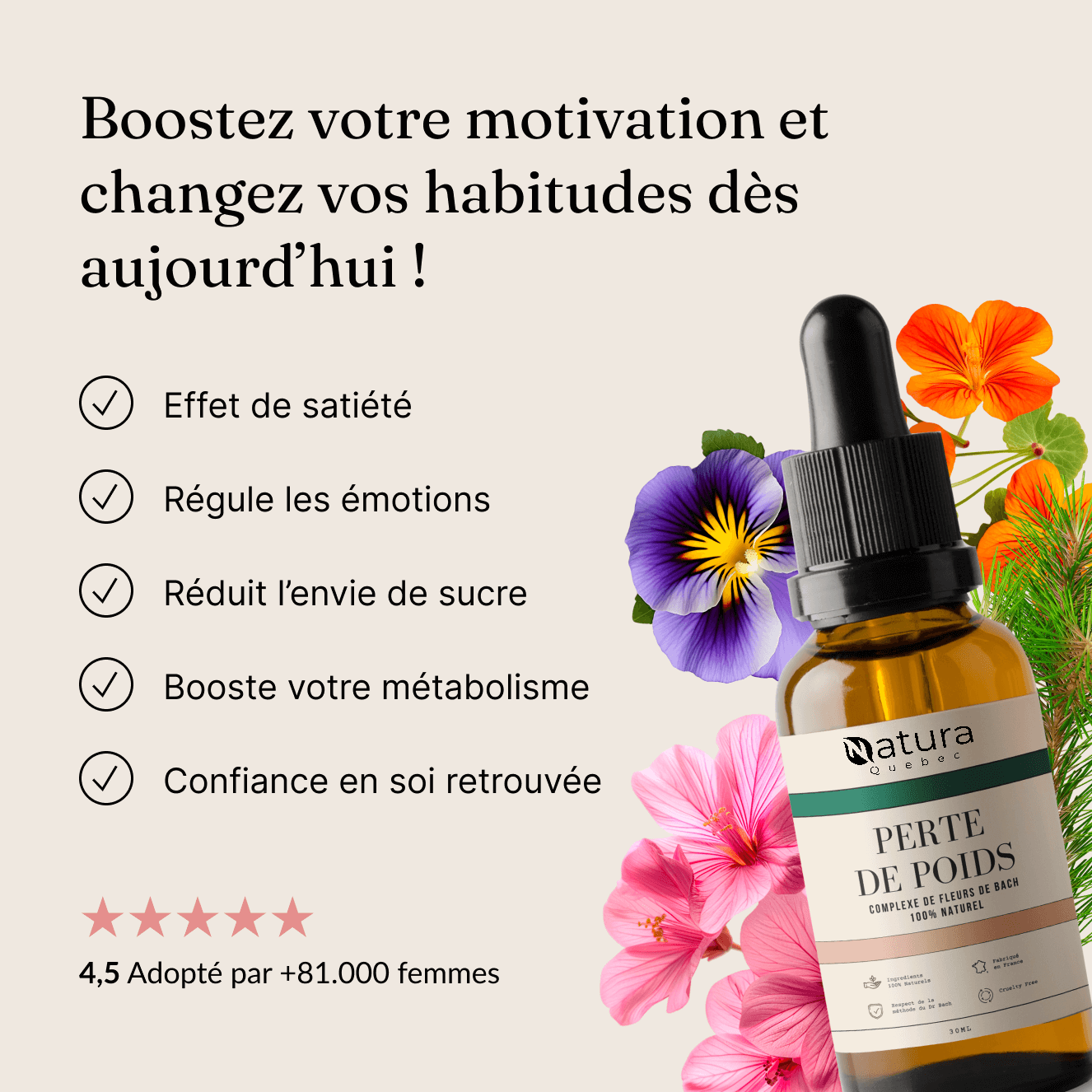 Perte de poids durable - Fleurs de Bach